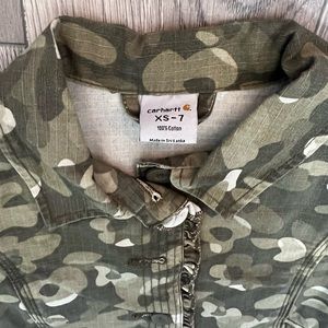 Girls XS-7 Carhartt Camo Jacket